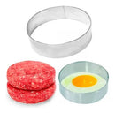 Aro Cortador Redondo de Hambúrguer 10x3 Inox