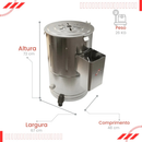 Descascador Inox 10kg DB10 Skymsen