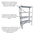 Estante Epoxi para Câmera Fria Imeca 140x50x180cm Imeca