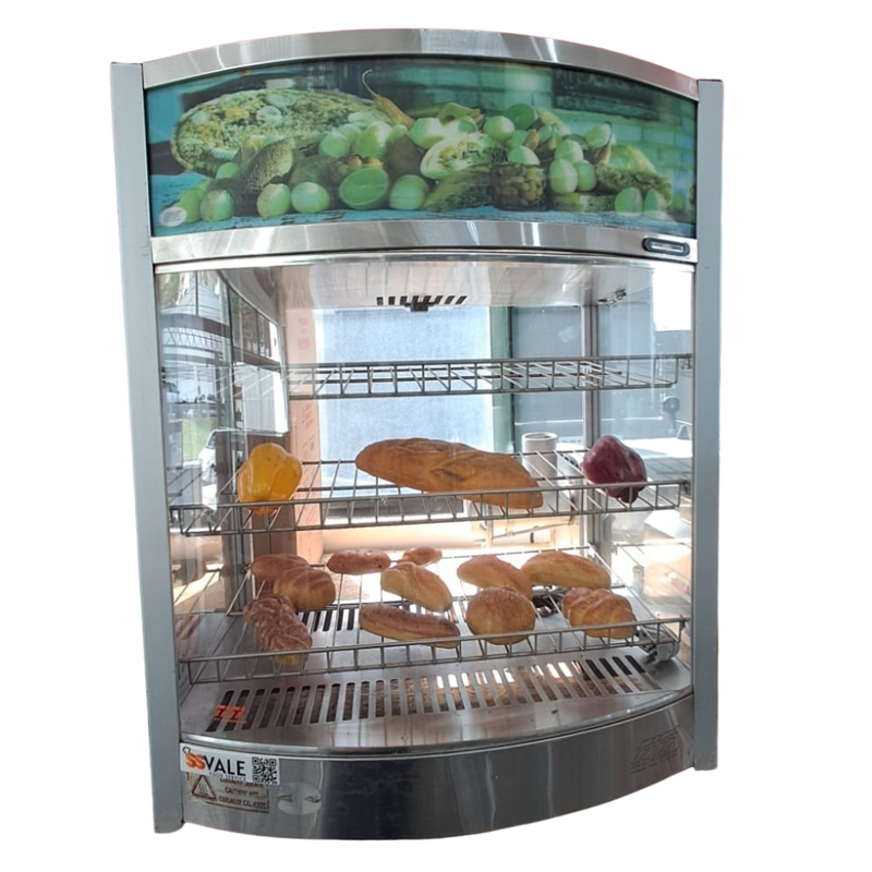 Estufa Vitrine à Vapor Self Service 9 Bandejas 220V Inox Titã Usado