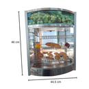Estufa Vitrine à Vapor Self Service 9 Bandejas 220V Inox Titã Usado
