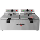 Fritadeira Profissional 2 Cubas 10 Litros 220V Skymsen Inox Alto Desempenho