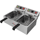 Fritadeira Profissional 2 Cubas 10 Litros 220V Skymsen Inox Alto Desempenho