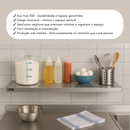 Prateleira Lisa Inox 430 Suspensa Mão Francesa - Promaq