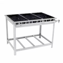 Fogão Extra Gás Inox 6 Bocas com 3 Bocas Duplas Venâncio