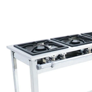 Fogão à Gás Inox 40 3 Bocas com 3 Bocas Duplas com pé Venâncio