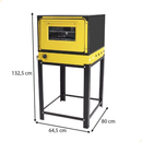 Forno Bravo com Pé à Gás Amarelo Venâncio
