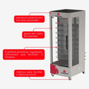 Forno Multiuso Giratório 128kg à Gás Bivolt Progás