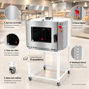 Forno Turbo 58x70 Gás GLP 5 Esteiras Bivolt New Light Progás