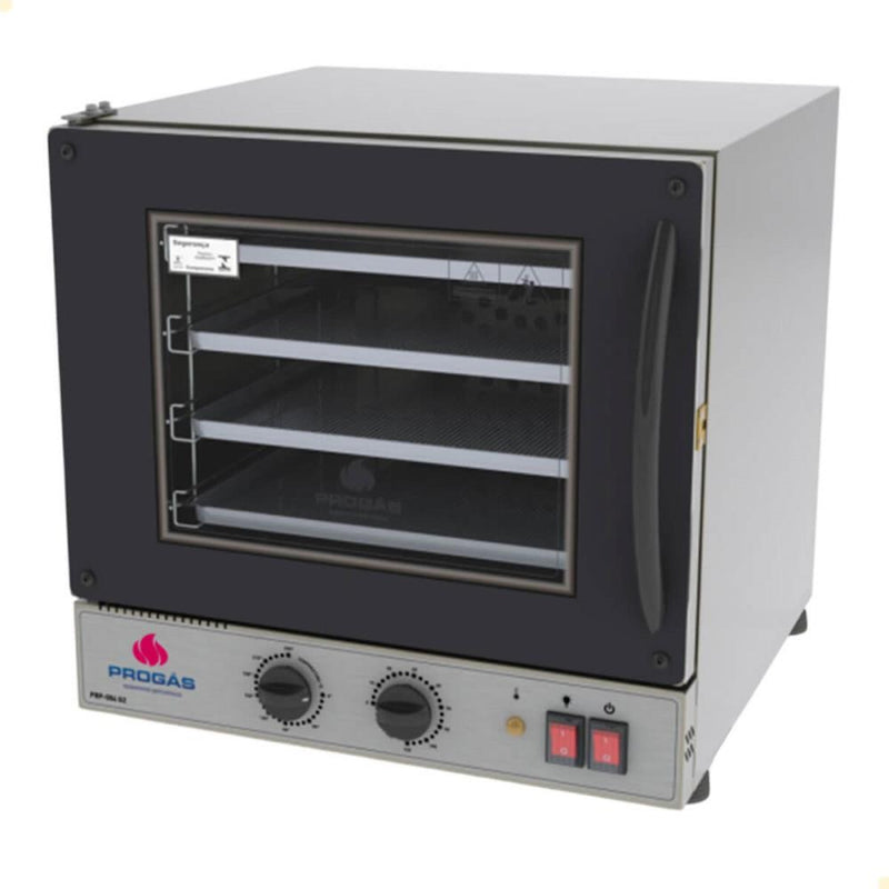 Forno Turbo Elétrico Preto Com Iluminação Interna Progás