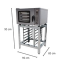 Forno de Convecção com Vapor Turbo 60x40 4 Assadeiras Wictory