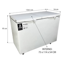 Freezer Horizontal Porta De Cega 411L Fricon