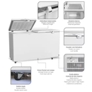 Freezer Horizontal Porta De Cega 411L Fricon