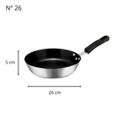 Frigideiras Hotel Antiaderente Diâmetro de 20cm a 34cm Alumínio ABC
