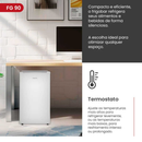 Frigobar Branco Agratto 90 Litros Compacto 220V