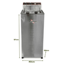 Fritadeira Elétrica Inox Água e Óleo 15 Litros Skymsen