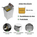 Fritadeira de Pé Zona Fria 2 Cestas 800W Skymsen