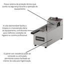 Fritador Elétrico 1 Cuba 3 Litros 220V Metalcubas