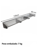 escorredor perfurado de parede com 120x40 mão francesa fritomaq