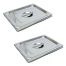 Kit 2 Tampas Inox para Cuba GN 1/2 Vaccarin