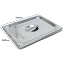 Kit 2 Tampas Inox para Cuba GN 1/2 Vaccarin