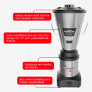 Liquidificador Comercial Inox 6 Litros 220V