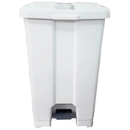 Lixeira Quadrada Branca 60L com Pedal JSN
