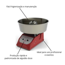 Maquina de Algodão Doce Inox Braesi