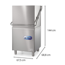 Máquina de Lavar Louça Profissional B50 Metvisa