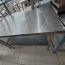 Mesa de Trabalho Inox 120x70x85cm Com Prateleira Inferior Lisa Promaq Usado
