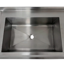 Pia Aço Inox 304 150x70x85 Com Cuba Lado Esquerdo E Prateleira Inferior Lisa Promaq