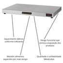 Pista Aquecida Elétrica Inox 220V Metalcubas 1,10 Metros