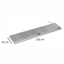 Pista Aquecida Inox 2 metros Para Cozinha Profissional - Red Chameleon