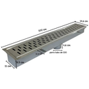 Ralo Inox 304 1000x140 com tanque Para Cozinha Profissional