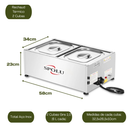 Rechaud Térmico 2 Cubas 220V 2650W Spolu