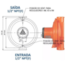 Válvula 2 Estágios baixa Pressão Industrial Aliança PQ AM 12kg