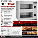 Forno Salamandra Elétrico 2 Câmaras 6000W Fire