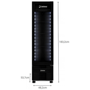 Refrigerador Expositor Inverter Preto 215 Litros Bivolt Imbera