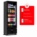 Refrigerador Vertical 393 Litros Porta de Vidro Full Black Bivolt Inverter Imbera