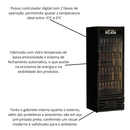 Visa Cooler Cervejeira 400 Litros Porta de Vidro Preto Conservex