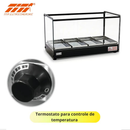 Estufa para Salgados 4 Bandejas Vidro Reto 220V - Tita