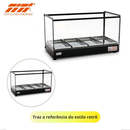 Estufa para Salgados 4 Bandejas Vidro Reto 220V - Tita