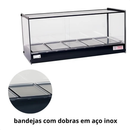 Estufa para Salgados 5 Bandejas Vidro Reto 220V - Tita