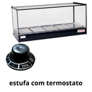 Estufa para Salgados 5 Bandejas Vidro Reto 220V - Tita