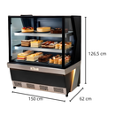 Vitrine Confeitaria Polar Preto Linha 7 220v