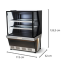 Vitrine Confeitaria Polar Preto Linha 7 220v