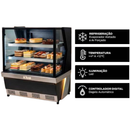 Vitrine Refrigerada Polar 150 cm Preto Linha 7 220v
