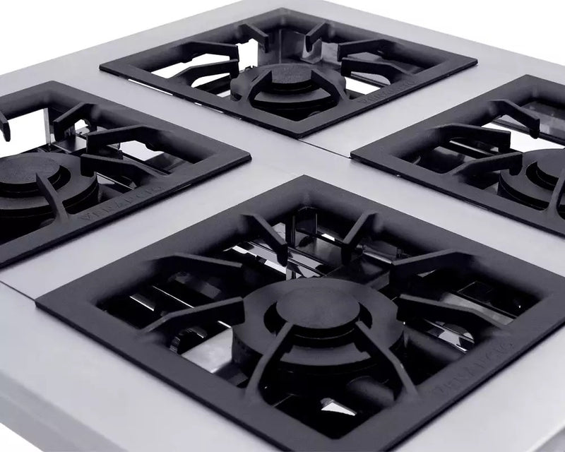 Fogão Industrial Inox 4 Bocas Duplas 40x40 Gás GLP - Venâncio