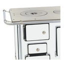 Fogão a Lenha N°01 Tradicional Branco Saída Direita com Porta Simples sem Tampa - Venâncio