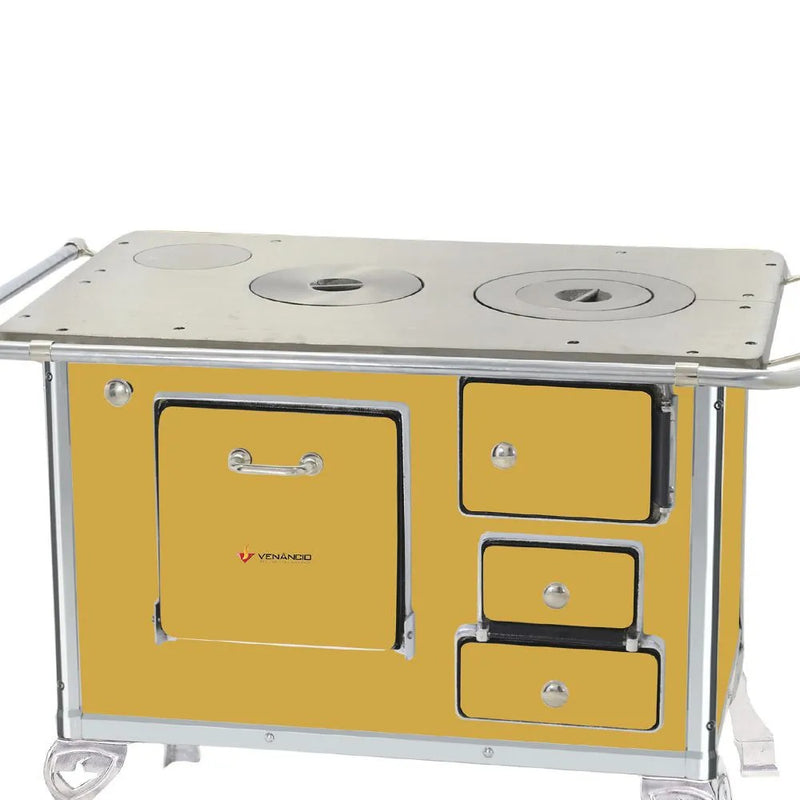 Fogão a Lenha Tradicional 01 Amarelo 1eam  - Venâncio